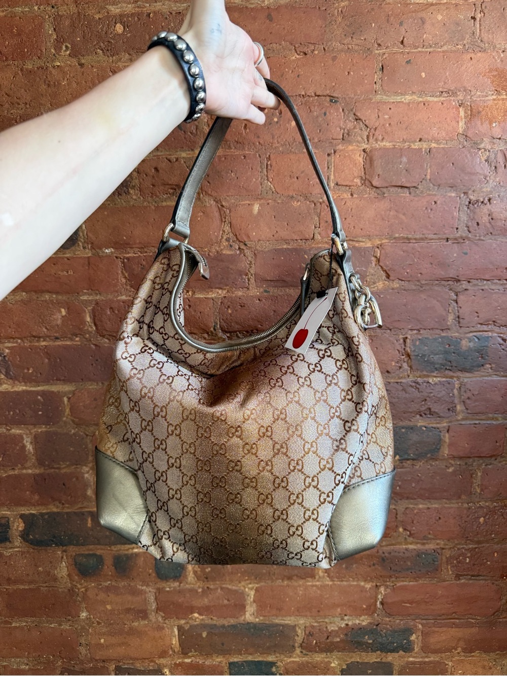 GUCCI SHIMMER TOTE W CHARMS AUTHENTIC
